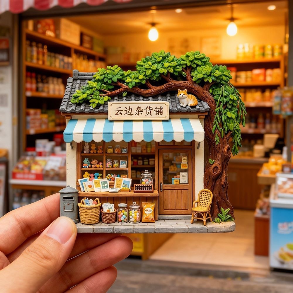 Bamboo Weaving – Miniature Traditional Store Showpiece